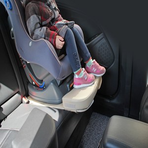 베베카 자동차 영유아카시트 발판 [서포트레그형 회전형 호환] 발받침대 발쿠션 탈부착 높이조절 6cm 8cm 10cm 휴대용 무릎보호 시트보호, 1개, Beige