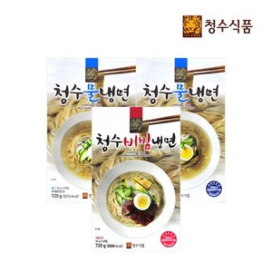 청수 프리미엄 물냉면 2개+비빔냉면 720G 1개 / 12인분