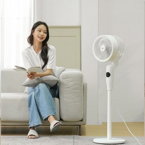 [AI음성인식] 8단계 저소음 에어다이나믹 선풍기 써큘레이터, 화이트 2개