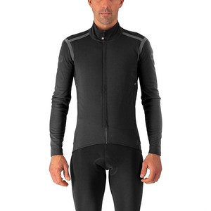 Castelli Cycling Perfetto ROS 도로 및 자갈 자전거 타기 I 사이클링용 긴소매 - 블랙 아웃 - 미디엄