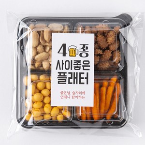 [잇츠팩] 4이좋은 맥주플래터 마른안주세트 B (4종), 2CHC_4이좋은 마른안주세트 B, 1개