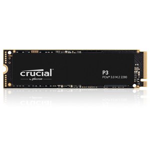 마이크론 크루셜 P3 M.2 NVMe SSD, CT2000P3SSD8, 2TB