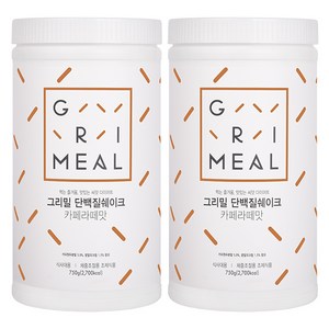 그리밀 단백질쉐이크 카페라떼맛, 750g, 2개