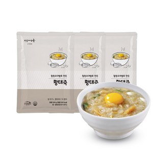 [TG011] 로뎀푸드 서울마님죽 황태죽 500g 3팩 SET, 3개