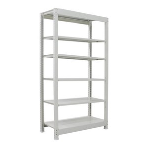 명성앵글 경량랙 독립형 6단 선반 조립식앵글수납선반 정리선반 앵글 화이트 블랙, 1개