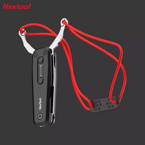 Nextool 야외 다기능 새총 2-in-1 칼과 활 높은 유연성 고무 금속 휴대용 도자기 선반