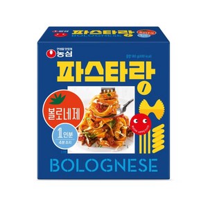 농심 파스타랑 볼로네제, 4개, 180g