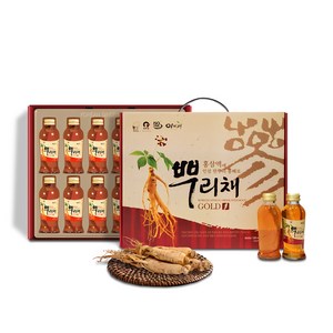 이비채 홍삼액에 인삼이 뿌리채 건강음료, 120ml, 12개