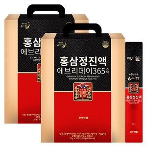 순수식품 홍삼정진액 에브리데이 365 스틱, 1kg, 2개