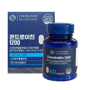 청담뉴트리션 콘드로이친 1200 600mg x 60정, 6개