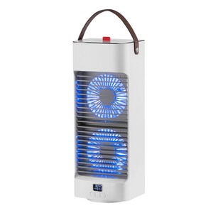 듀얼 미니 냉풍기 급속냉동 자동회전 대용량 냉풍기 휴대용냉풍기