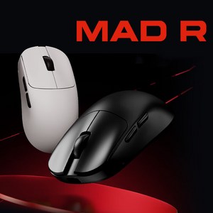 VXE MAD R R MAJOR 게임밍 유무선 마우스 2.4G PAW3395/3950, 블랙, MAD R긴항속