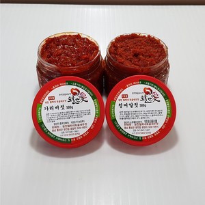 [토굴안애]500g (1+1) 가리비젓+청어알젓, 1세트, 500g