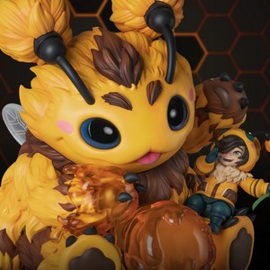 비스트킹덤 리그 오브 레전드 마스터 크래프트 꿀잼 누누와 윌럼프 벌럼프 스태츄 수제작 핸드메이드 스태츄 피규어 (MC-069), 1개