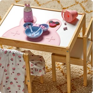 에르미아 파스텔 유아용 3구 식판 어린이 접시 포크 숟가락 세트, 1세트, 식판+숟가락+포크, 민트마카롱+블루베리마카롱+쿠앤크마카롱