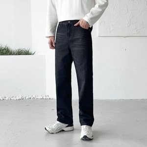 남성용 세미와이드 빅사이즈 청바지 데님 핏좋은 연청 흑청 팬츠