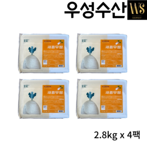 반찬단지 새콤무쌈 2.8kgx4팩/총11.2kg 업소용 대용량 무쌈, 4개, 2.8kg