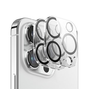 엘라고 아이폰15 플러스 프로 프로맥스 9H 카메라 강화유리필름 2P, 2개