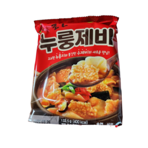 이가자연면 얼큰 누룽제비, 133.5g, 12개