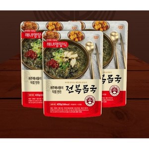 [제주웰링 서울지사] 제주 토속 해장국 전복몸국 전복 모자반국, 10개, 400g