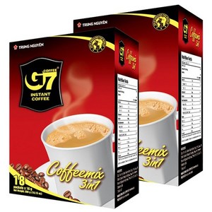 G7 3in1 커피믹스 수출용 18p, 16g, 18개입, 2개