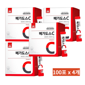 고려은단 메가도스C 비타민C, 100회분, 300g, 4개