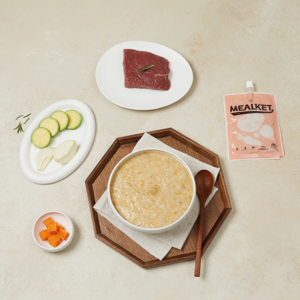 모닝풀 밀켓 쇠고기야채죽, 5개, 140g
