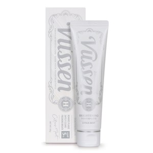 오스템 뷰센 뉴에이치 미백 치약 시트러스민트향, 120g, 2개