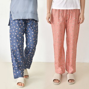 곰 캐릭터 면파자마 남녀공용 잠옷바지 커플파자마