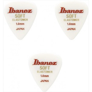 Ibanez 아이바니즈 신소재 엘라스토머를 사용한 신감각 픽 3매입 티어드롭 형상 SOFT 1.0mm BEL14ST10, 1개