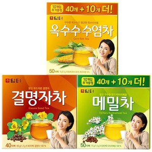 담터 옥수수수염차50t+메밀차50t+결명자차40t, 48g, 1개