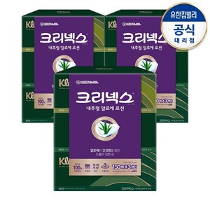 크리넥스 내추럴 알로에로션 3겹 각티슈 150매 3입 X 3팩 티슈, 9개, 3개입