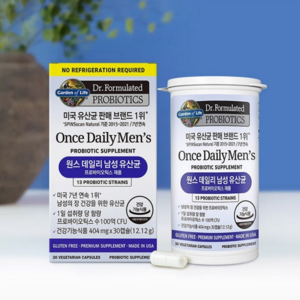 가든오브라이프 닥터포뮬레이티드 원스 데일리 남성 유산균 12.12g, 30정, 1개