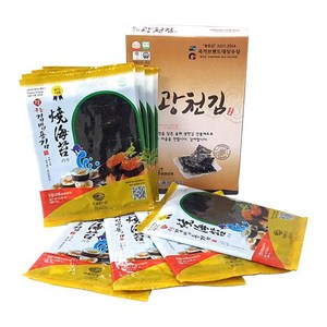 솔뫼광천 두번구운 김밥김22gx10봉, 220g, 1개