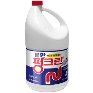 유한락스 펑크린 배수관 막힘 용해제, 4L, 1개