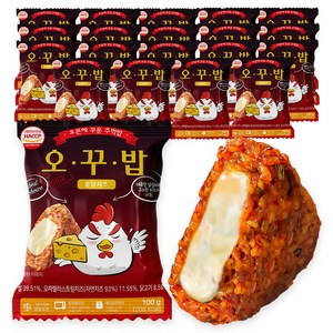 오꾸밥 불닭치즈 주먹밥, 20개, 100g