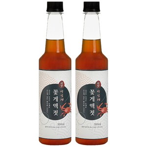 국내산 프리미엄 꽃게 꽃게액젓 천연 조미료 파김치 액젓 550ml, 2개