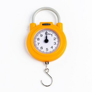 10kg시장저울 미니휴대용저울 경매장 가게저울, 옐로우