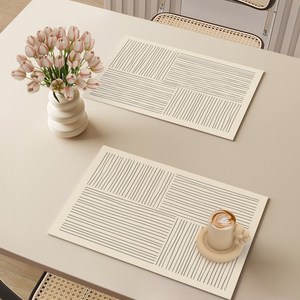 ONH 북유럽 호텔 가죽 방수 식탁매트 2p, 클래식D, 2개