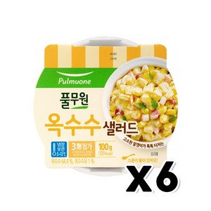 풀무원 옥수수샐러드 간편식 100g x 6개