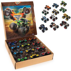 Monste Jam Official 12-Pack of 1:64 Scale Die-Cast Monste Tucks/몬스터잼 몬스터 트럭, 1개