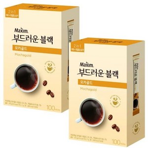 맥심 모카골드 부드러운 블랙 200T(100T 2개), 1개, 1, 본상품선택