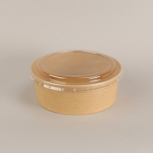 [박스] 크라프트 컵용기 1500ml 샐러드 덮밥포장 뚜껑별도, (A1) 용기, 300개
