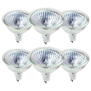 오스람 할로겐 MR16 50W 전구 6P (6개입) 램프, 전구색, 6개