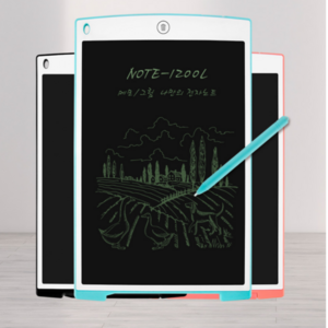 코코링하우스 LCD 12인치 필기감 좋은 전자칠판 스마트 스케치노트 메모패드, 블랙