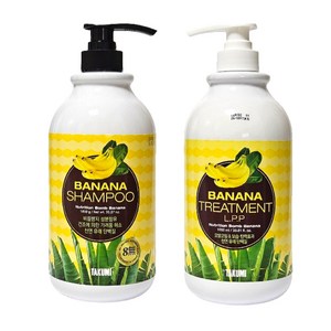 카미타쿠미 바나나샴푸1000ml+트리트먼트LPP 1000mlSET, 1개