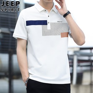 JEEP SPIRIT 지프 스피릿 남자 반팔티 여름 새로운 디자인 반팔 반티 편안한 젊은 디자인 비즈니스 라르 통기성 남성 티셔츠 88919