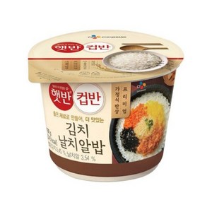 CJ제일제당 햇반 컵반 김치날치알밥, 188g, 18개