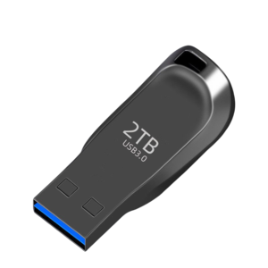 <방수> 3.0 USB 드라이브 플래시 메모리 2TB 대용량 빠른 다운로드 방수 블랙 USB, 1개