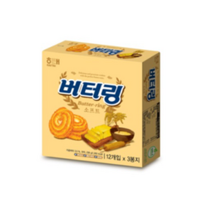 해태제과 버터링 소프트, 238g, 3개